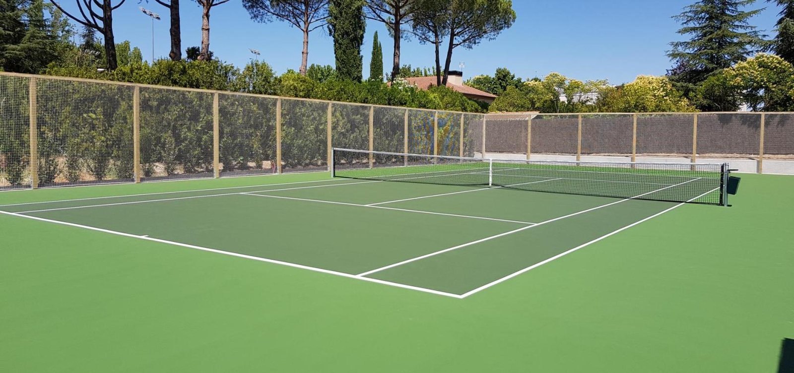 Instalacion de pista de tenis privada, Madrid